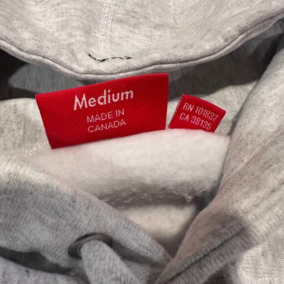 Supreme Box Logo Hooded Sweatshirt (FW23) Ash Grey - Size Medium - Lightly Used - Picture 6 of 11